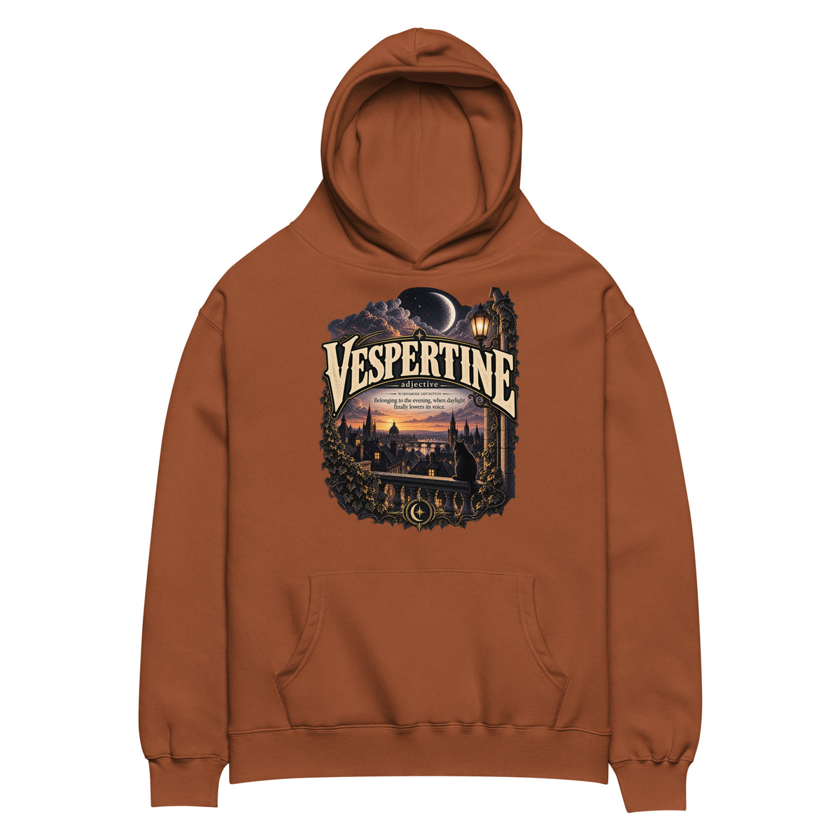 Vespertine Hoodie – Evening Lover Definition Hoodie - WordSmirk™ | Obscure Word Shirts, Hoodies & Gifts