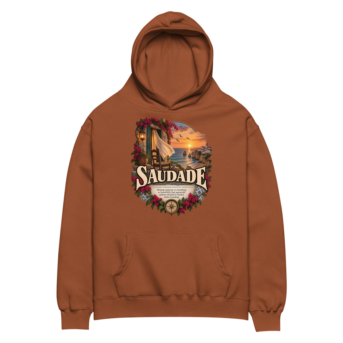 Saudade Hoodie – Portuguese Word Definition Hoodie - WordSmirk™ | Obscure Word Shirts, Hoodies & Gifts