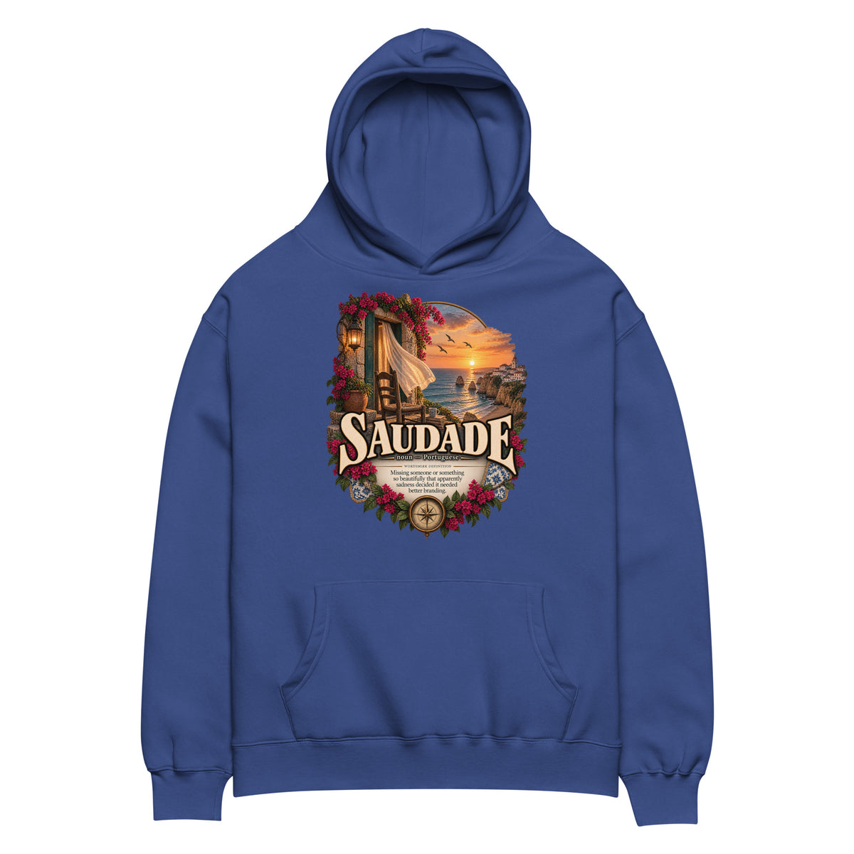 Saudade Hoodie – Portuguese Word Definition Hoodie - WordSmirk™ | Obscure Word Shirts, Hoodies & Gifts