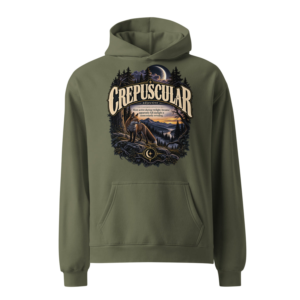 Crepuscular Hoodie – Twilight Definition Hoodie - WordSmirk™ | Obscure Word Shirts, Hoodies & Gifts