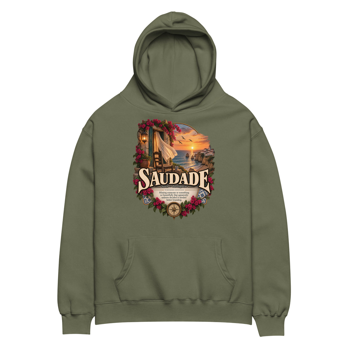 Saudade Hoodie – Portuguese Word Definition Hoodie - WordSmirk™ | Obscure Word Shirts, Hoodies & Gifts