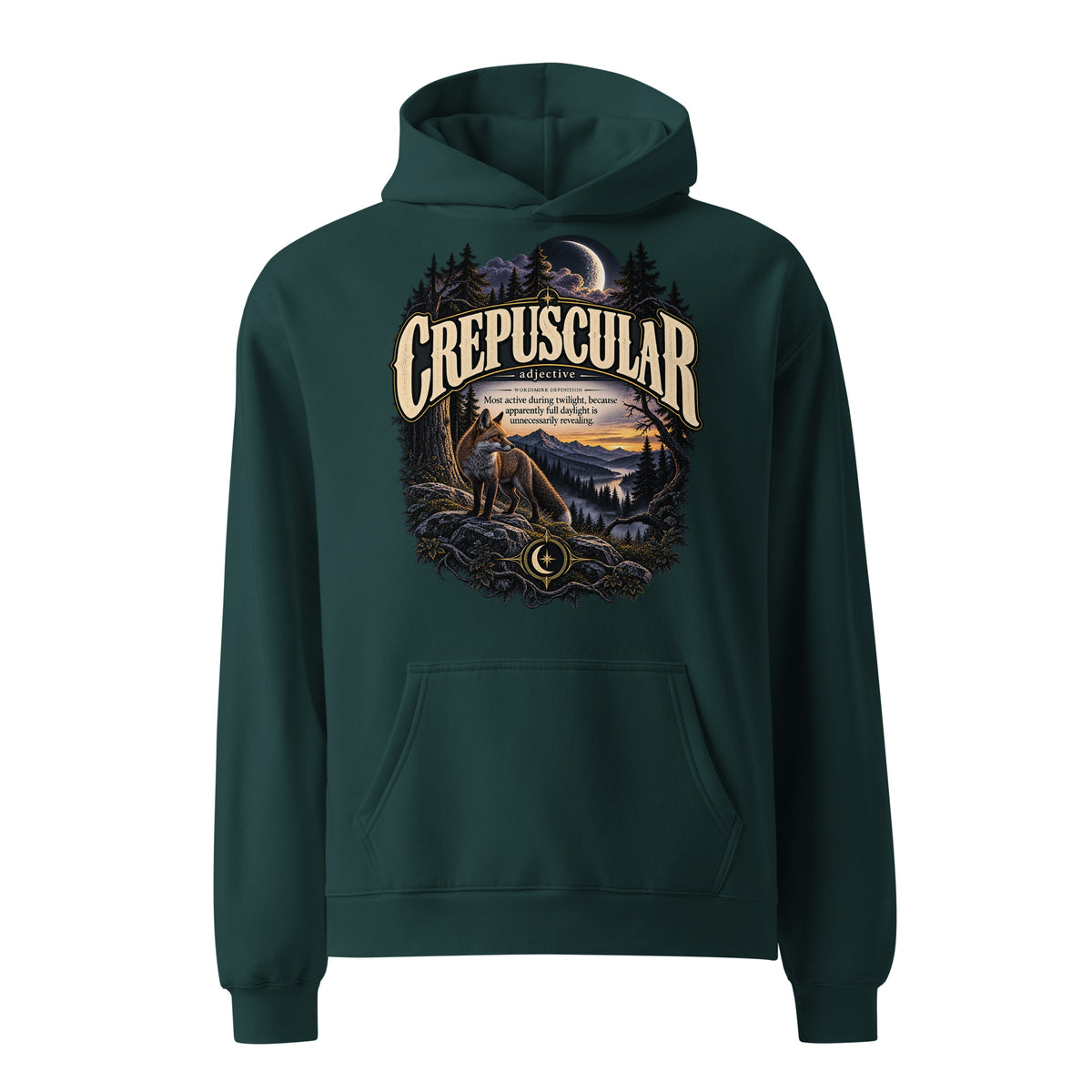 Crepuscular Hoodie – Twilight Definition Hoodie - WordSmirk™ | Obscure Word Shirts, Hoodies & Gifts