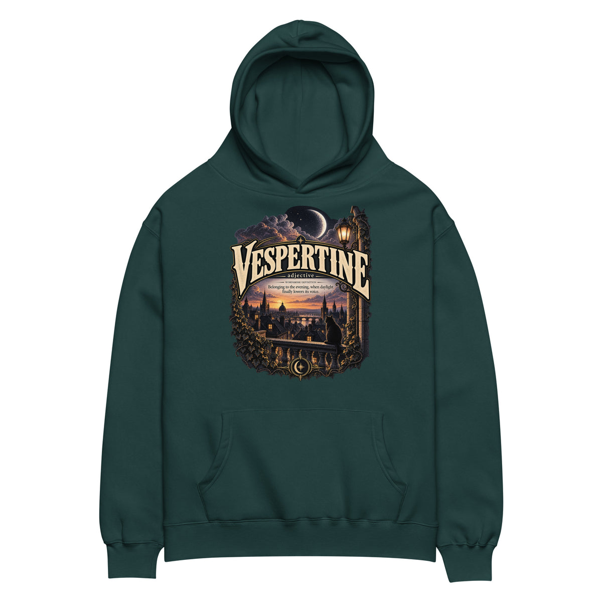 Vespertine Hoodie – Evening Lover Definition Hoodie - WordSmirk™ | Obscure Word Shirts, Hoodies & Gifts