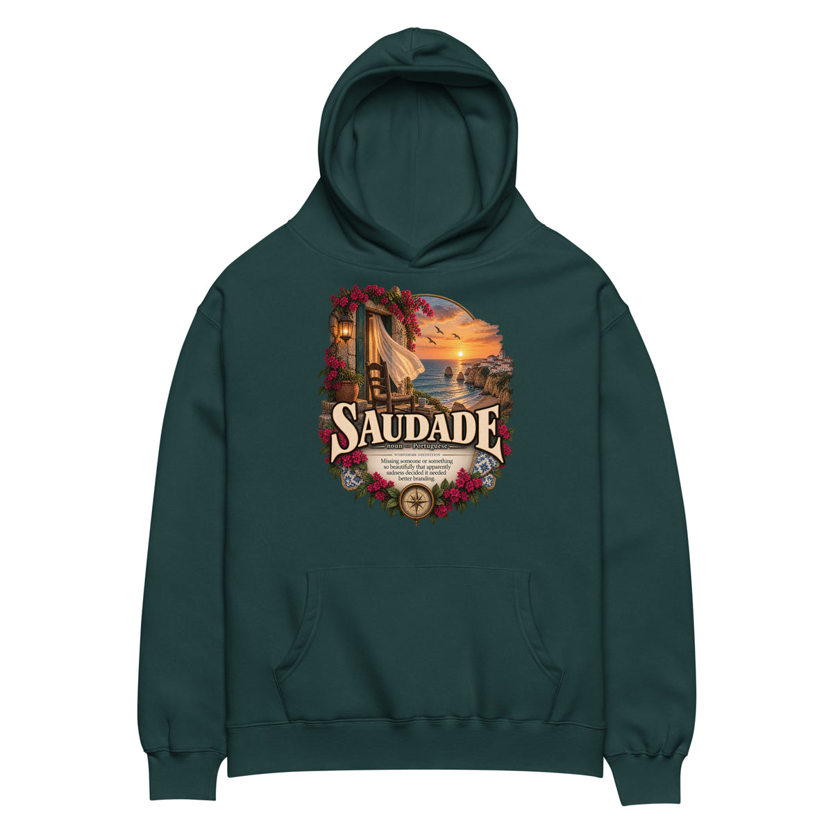 Saudade Hoodie – Portuguese Word Definition Hoodie - WordSmirk™ | Obscure Word Shirts, Hoodies & Gifts