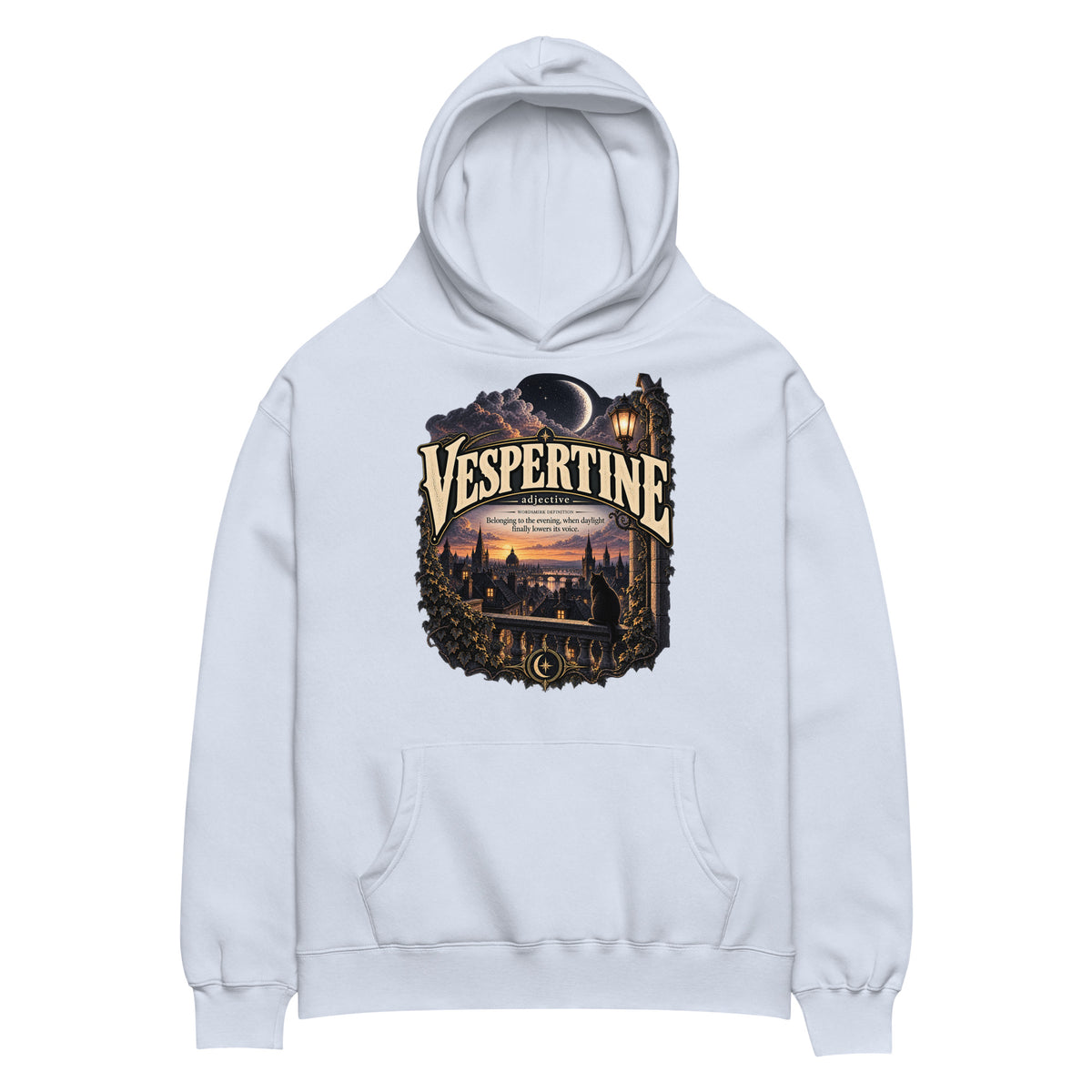 Vespertine Hoodie – Evening Lover Definition Hoodie - WordSmirk™ | Obscure Word Shirts, Hoodies & Gifts