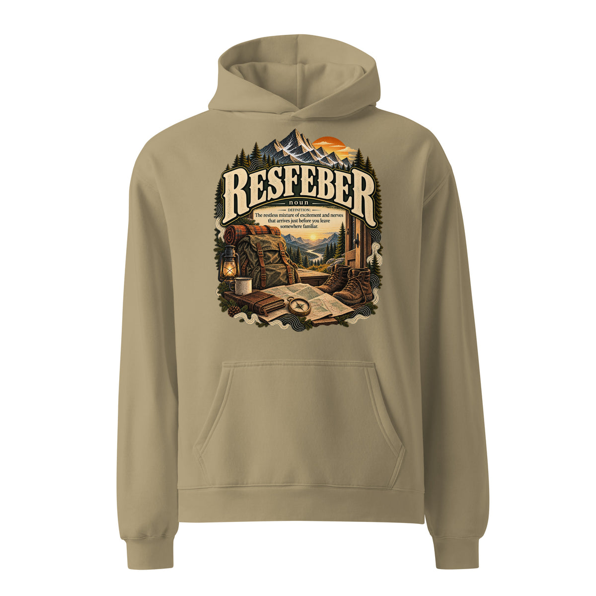 Resfeber Hoodie – Travel Lover Definition Hoodie - WordSmirk™ | Obscure Word Shirts, Hoodies & Gifts