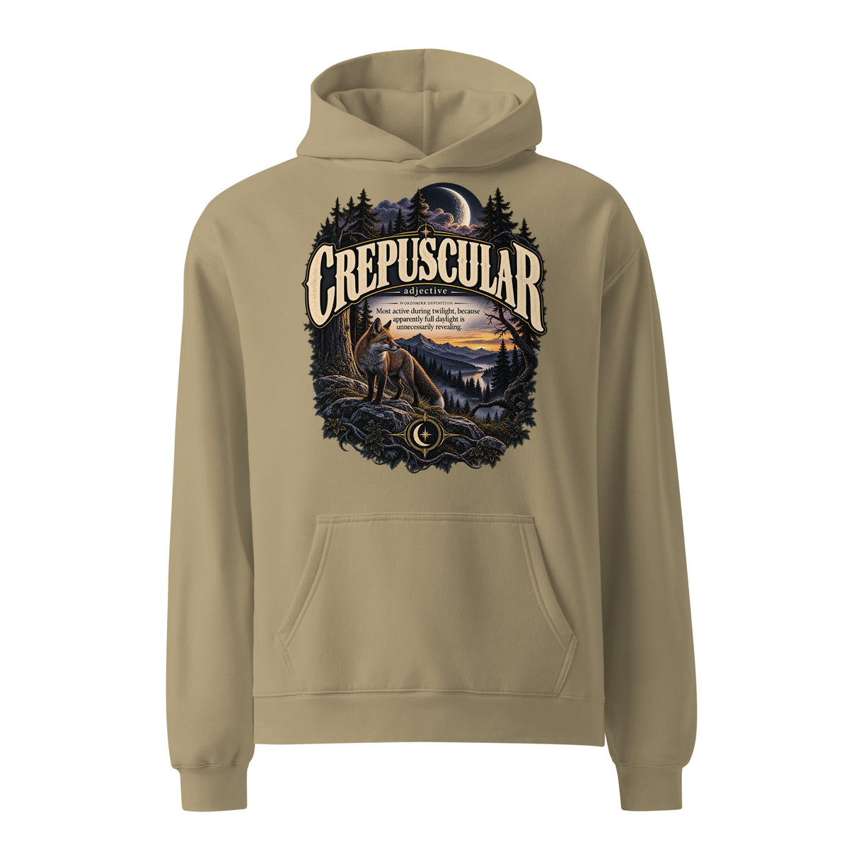 Crepuscular Hoodie – Twilight Definition Hoodie - WordSmirk™ | Obscure Word Shirts, Hoodies & Gifts