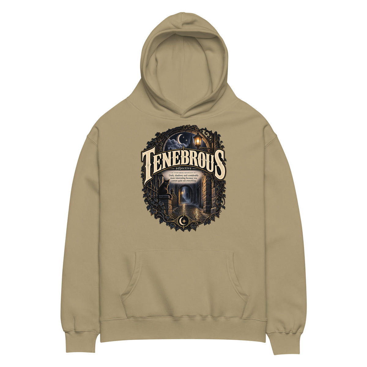 Tenebrous Hoodie – Dark Aesthetic Definition Hoodie - WordSmirk™ | Obscure Word Shirts, Hoodies & Gifts