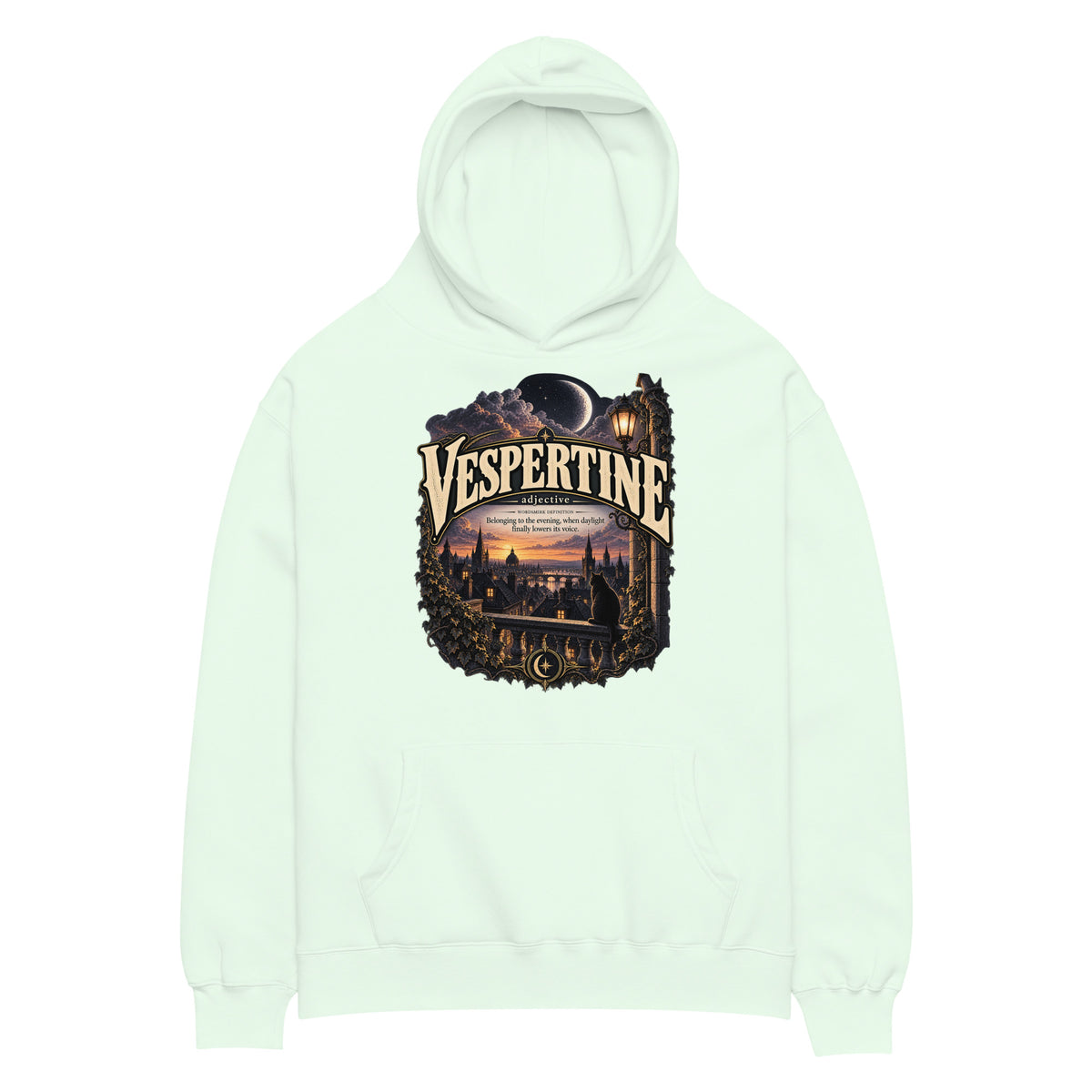 Vespertine Hoodie – Evening Lover Definition Hoodie - WordSmirk™ | Obscure Word Shirts, Hoodies & Gifts
