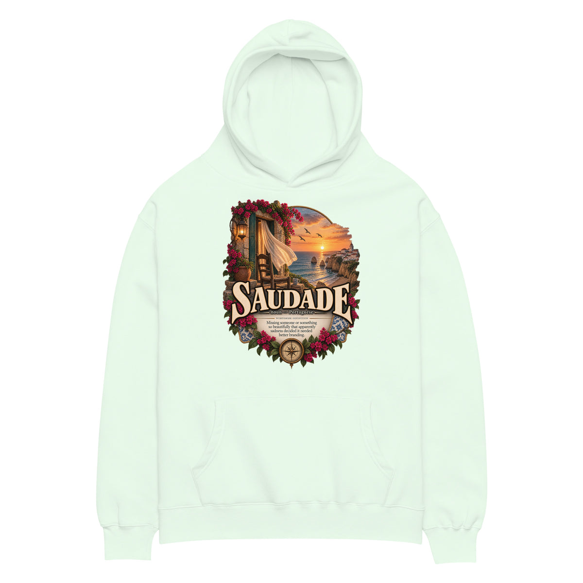 Saudade Hoodie – Portuguese Word Definition Hoodie - WordSmirk™ | Obscure Word Shirts, Hoodies & Gifts