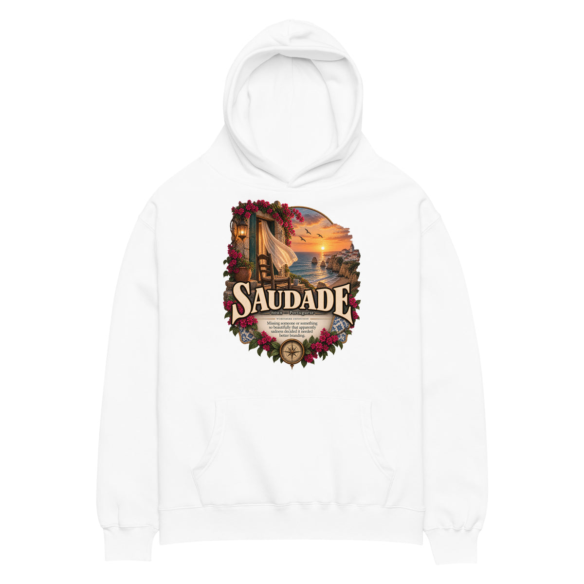 Saudade Hoodie – Portuguese Word Definition Hoodie - WordSmirk™ | Obscure Word Shirts, Hoodies & Gifts