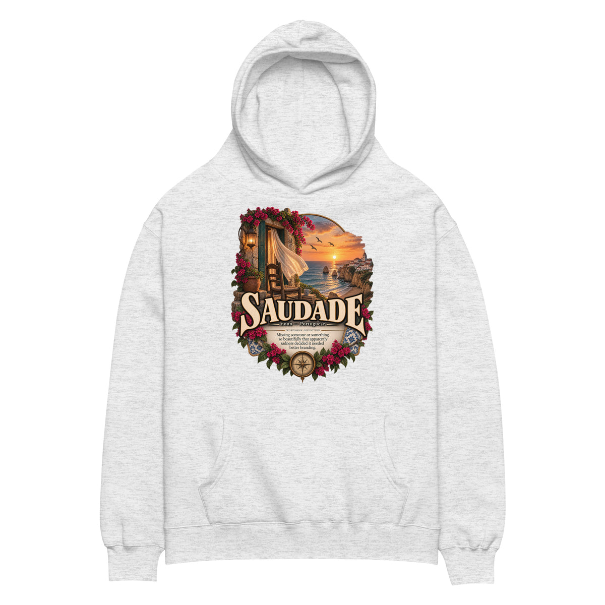 Saudade Hoodie – Portuguese Word Definition Hoodie - WordSmirk™ | Obscure Word Shirts, Hoodies & Gifts